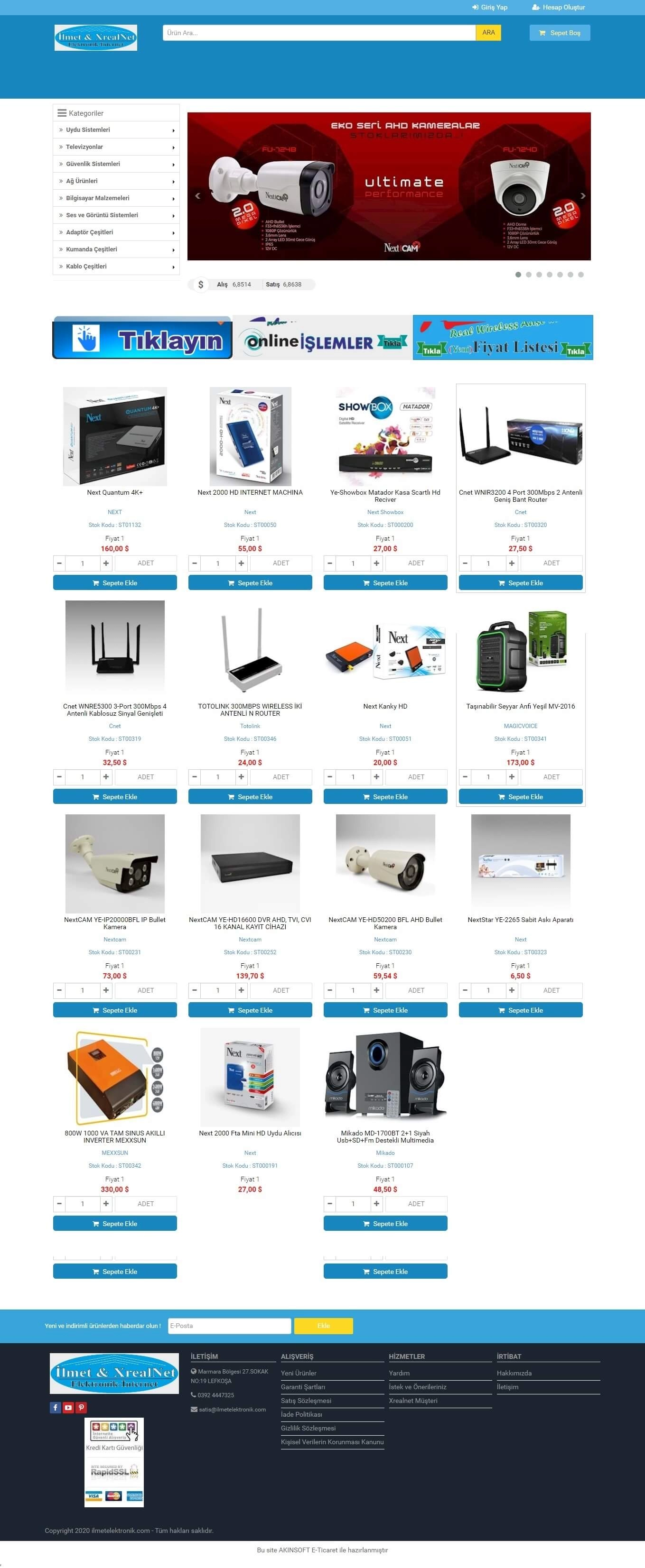 AKINSOFT E-Ticaret - ilmetelektronik.com
